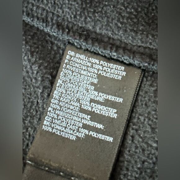 North Face Fleece 1/4 Zip pullover sweater Women’s M black outerwear jumper - Picture 7 of 15